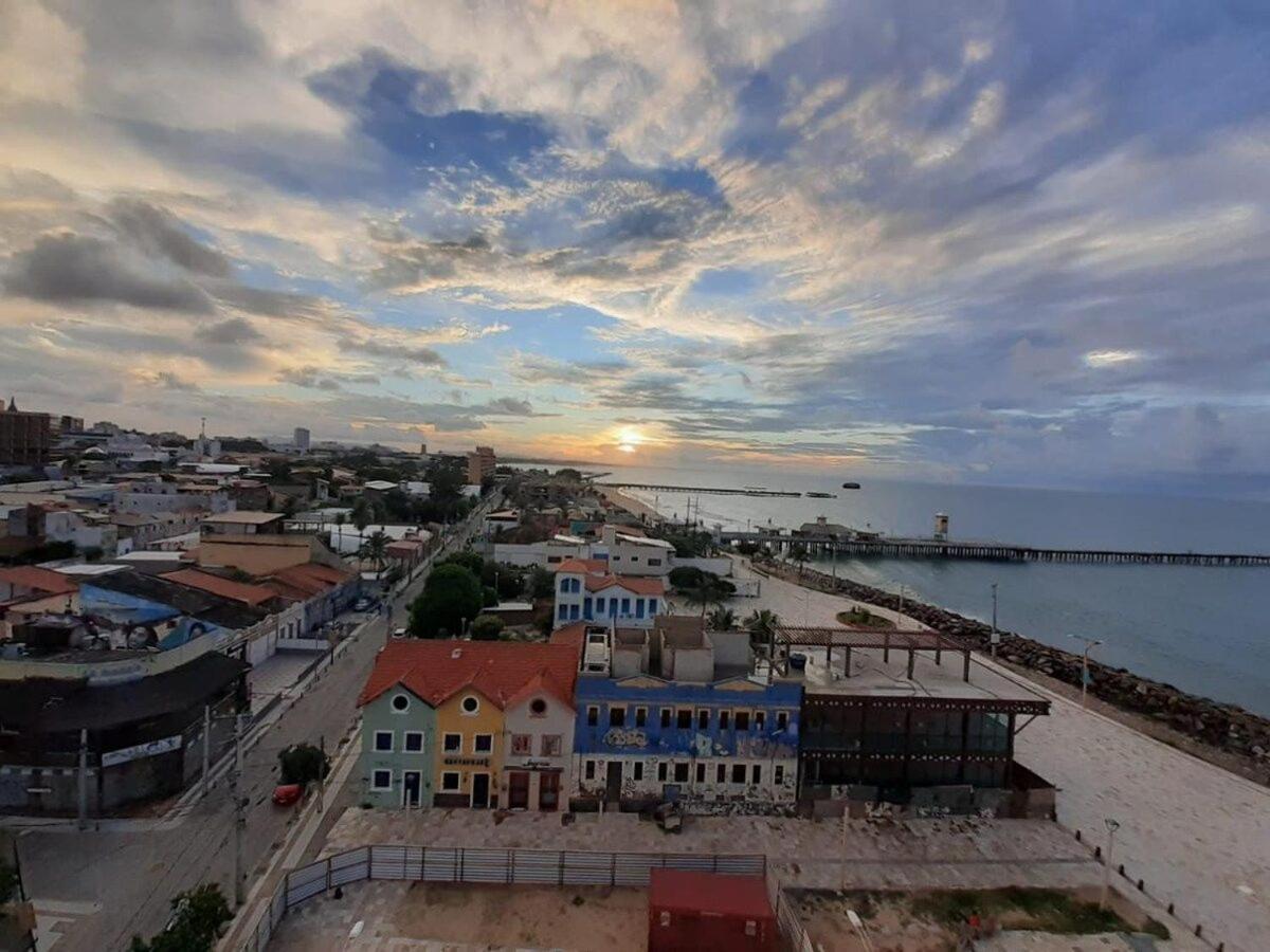 507 Lindo Flat Mobiliado Na Praia De Iracema Fortaleza  Buitenkant foto
