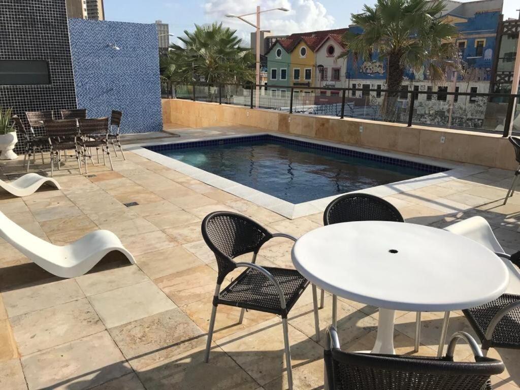 507 Lindo Flat Mobiliado Na Praia De Iracema Fortaleza  Buitenkant foto